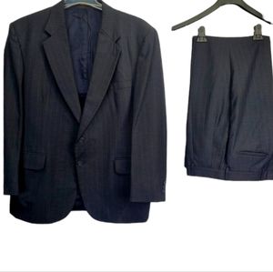 Towncraft Men's Suit Jacket & Pant Set Pinstripe